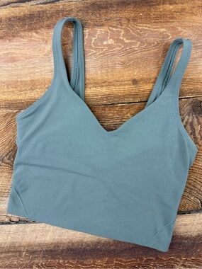 lululemon athletica Sage Green Cropped Align Tank